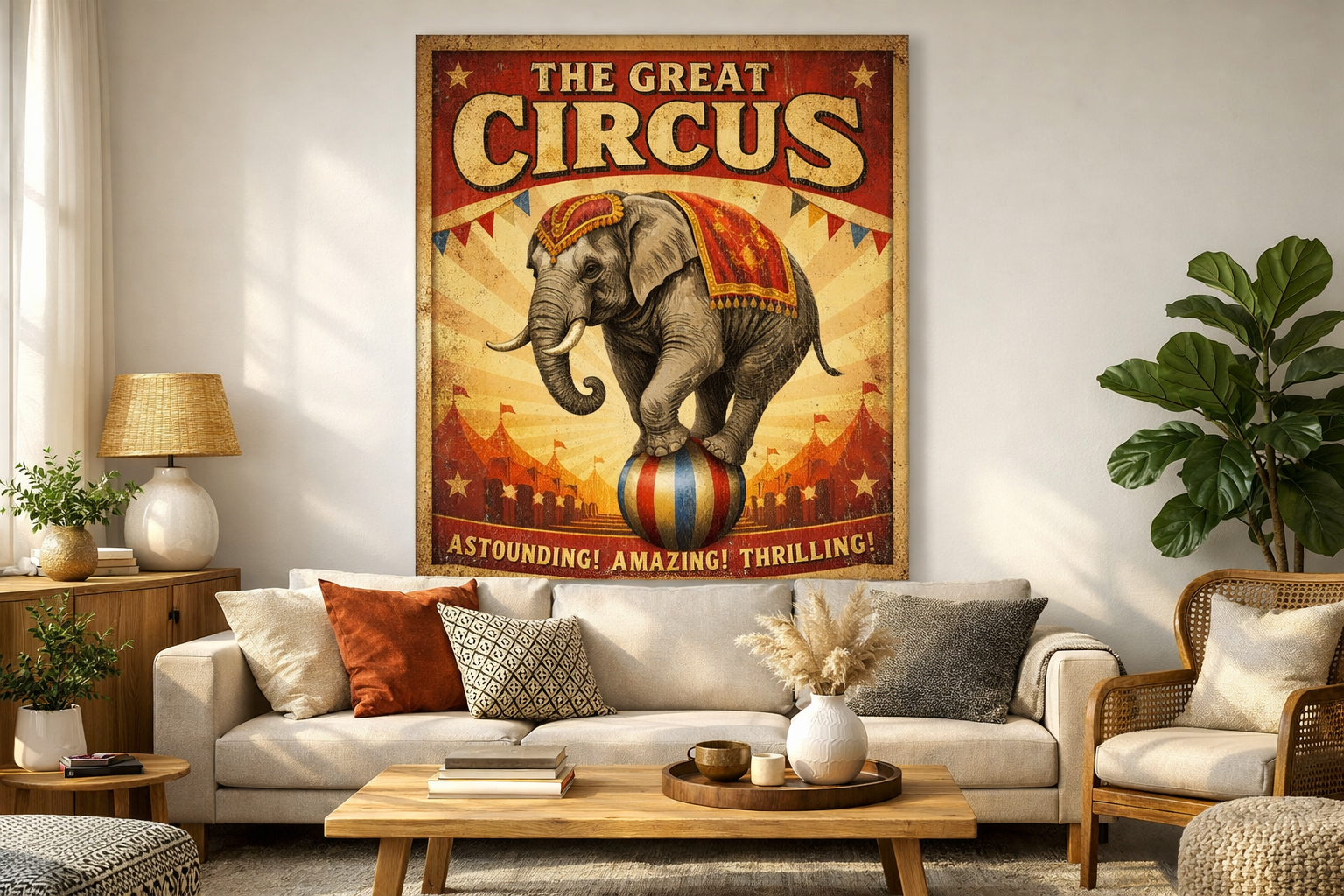The Art of Wonder: Decorating with Antique Circus Posters