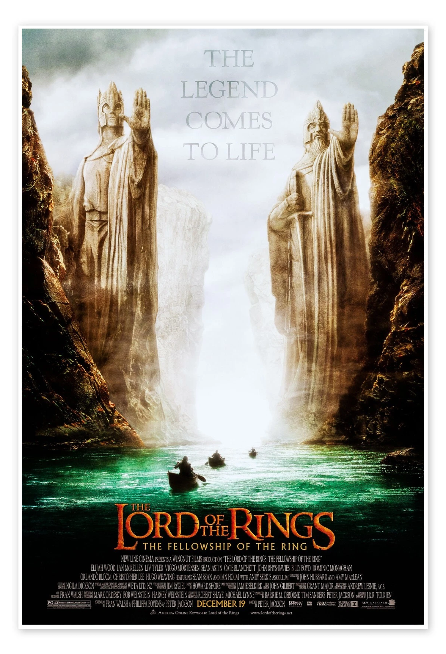 The Fellowship of the Ring: An Iconic Vintage Lord of the Rings Poster