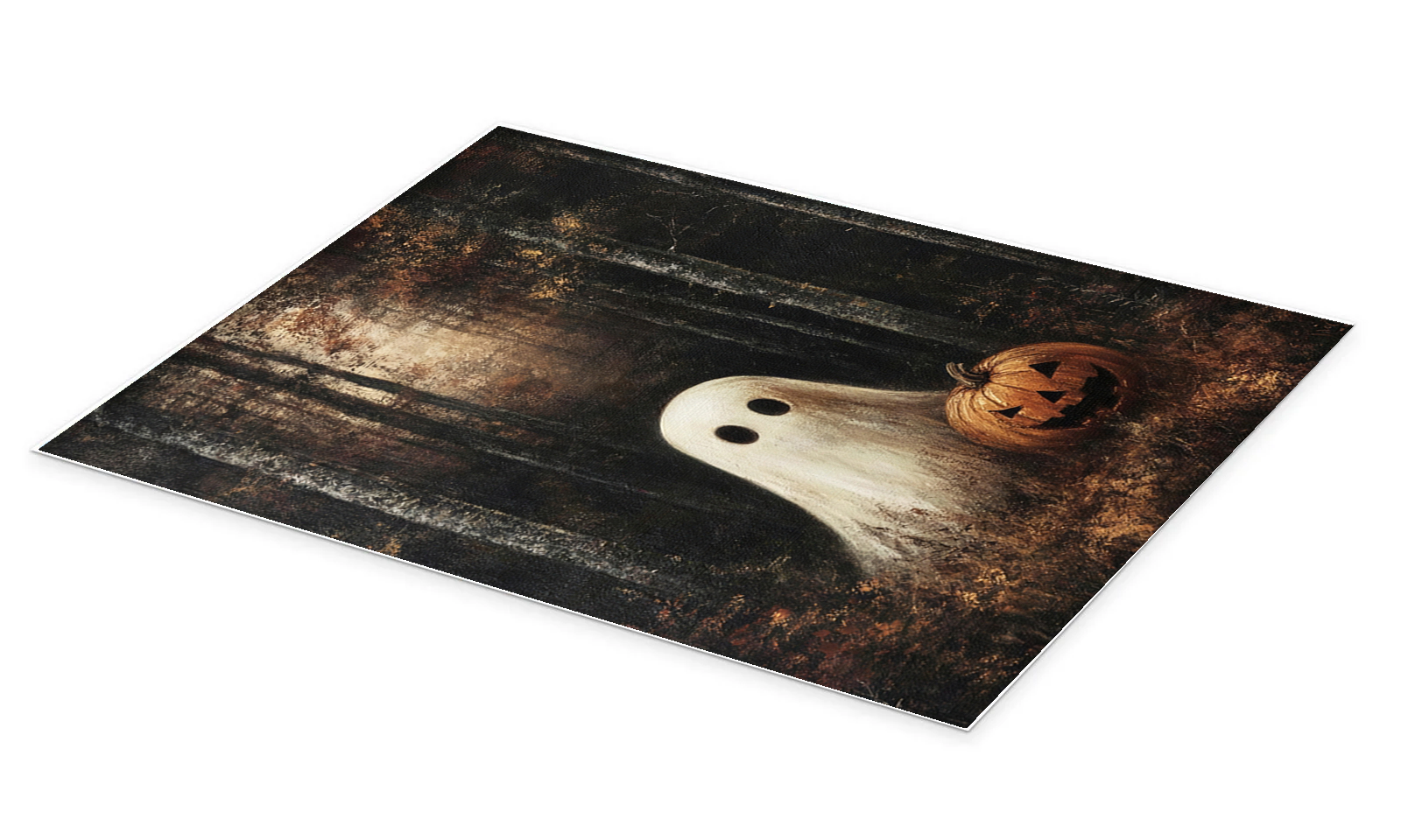Forest Spirit: A Classic Vintage Halloween Canvas Painting