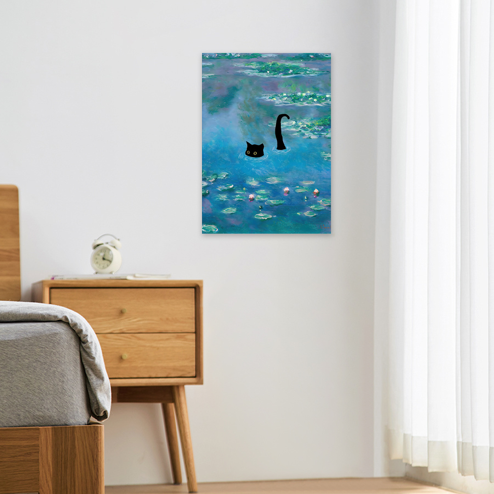 The Lily Pond Creature: A Unique Pop Art Print for Bedroom Wall Art