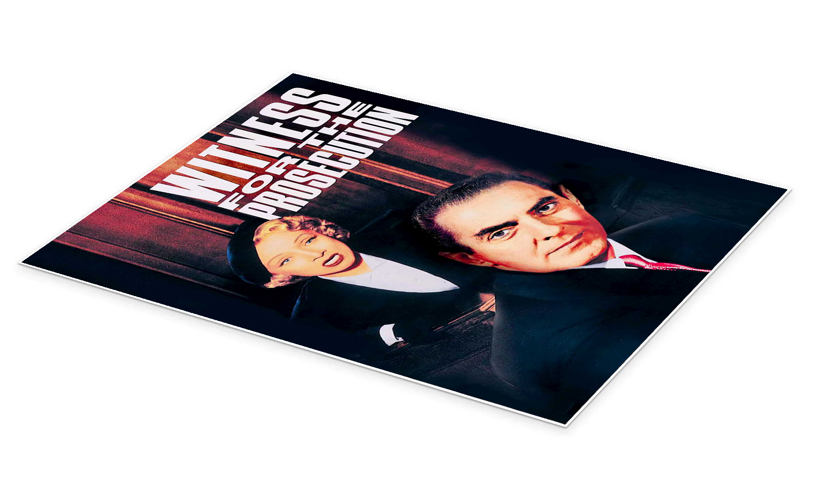The Ultimate Deception: A Vintage Witness for the Prosecution Movie Wall Art