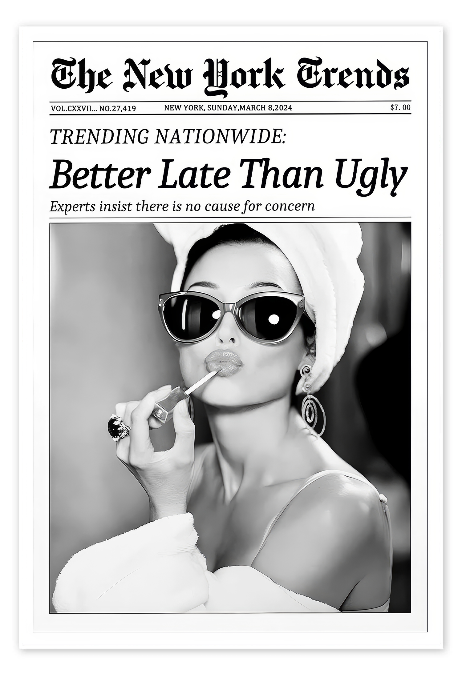 The Daily Glam: A Unique Modern Black and White Bedroom Wall Art