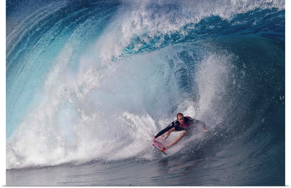Inside the Barrel: A Modern Surfing Wall Art Photograph