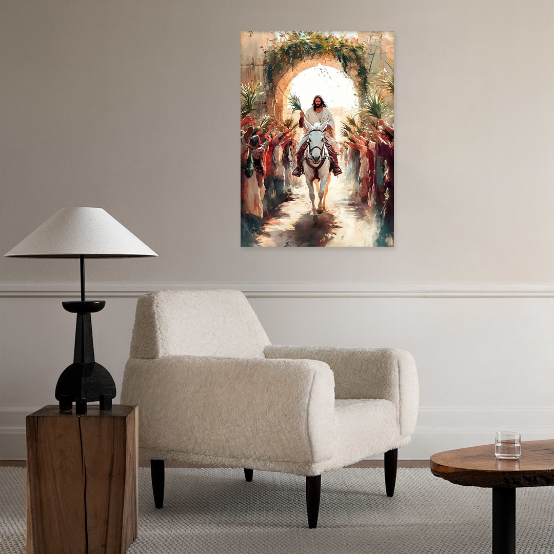 The Triumphal Entry: A Christian Landscape Wall Art for Your Home