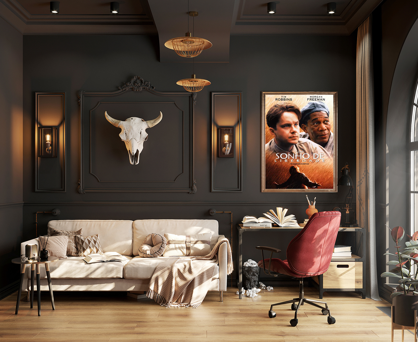 Fear Can Hold You Prisoner: A Vintage Shawshank Redemption Movie Wall Art