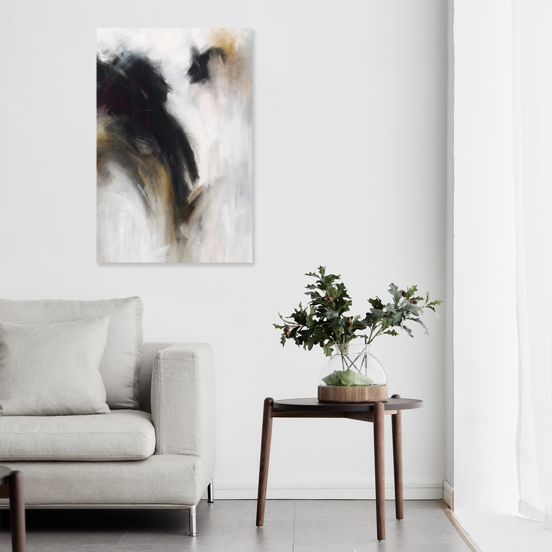 Shadow Dance: A Modern Abstract Wall Art for Your Living Room