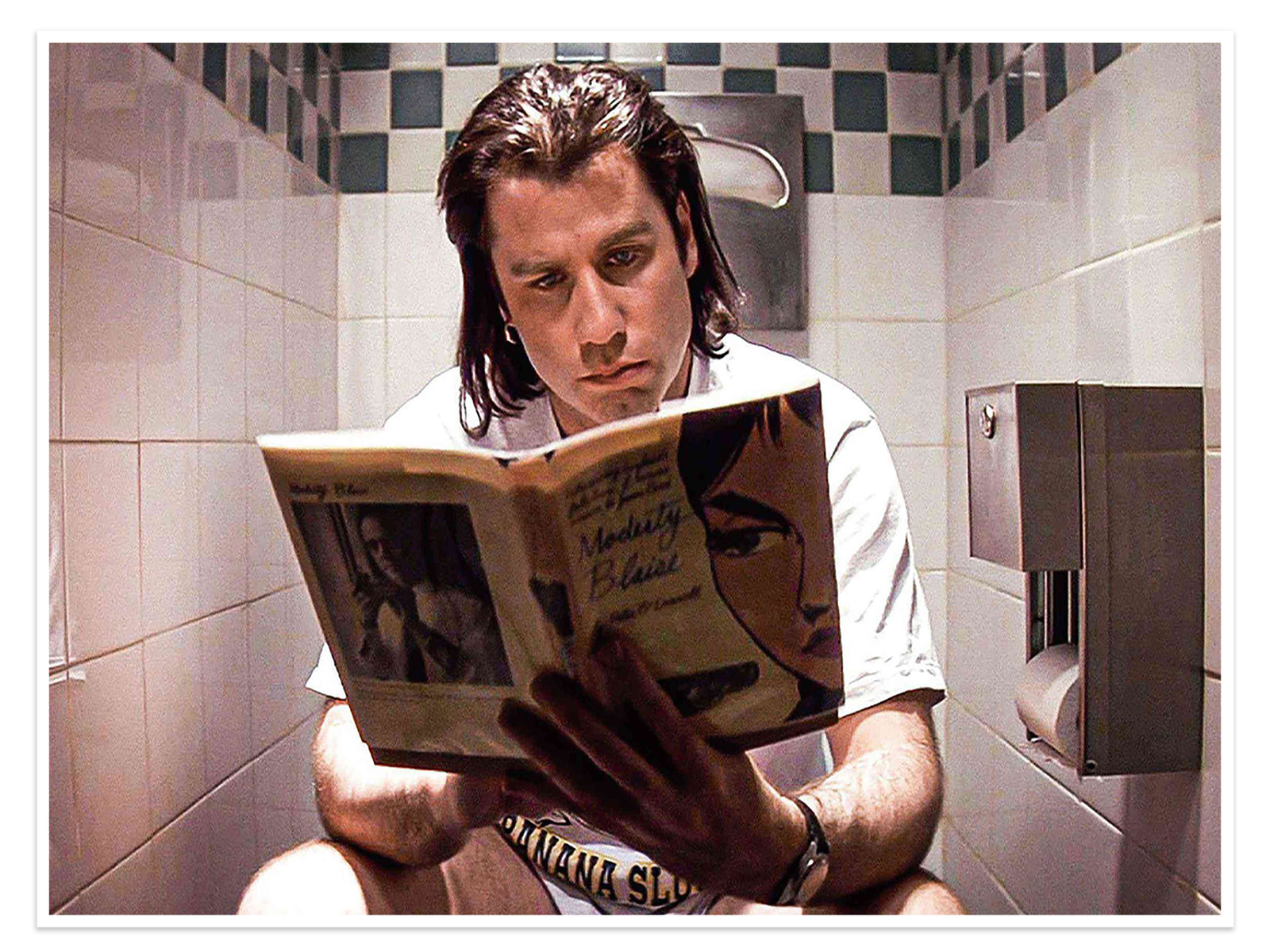 Modesty Blaise: A Funny Pop Art Pulp Fiction Bathroom Wall Art