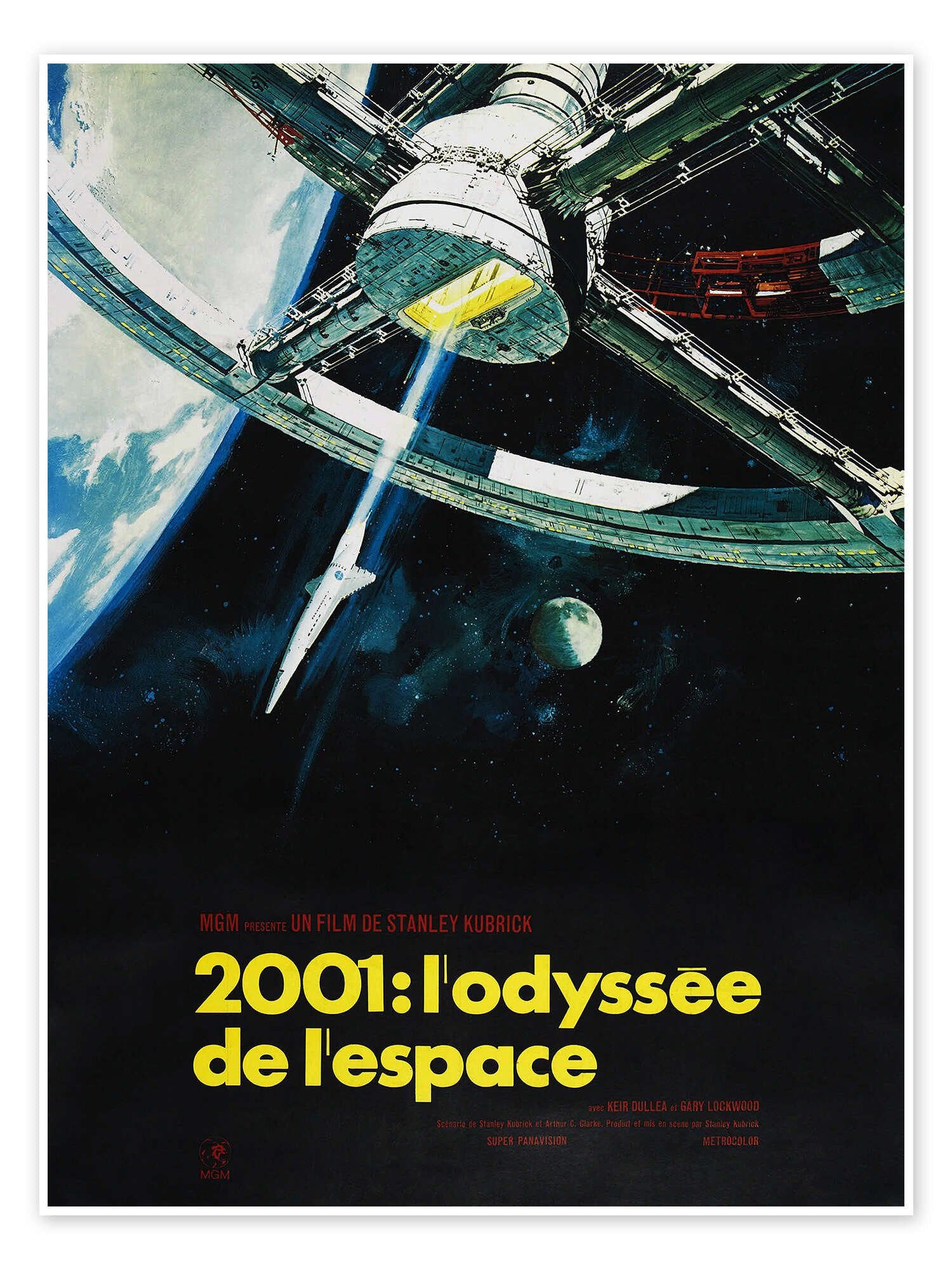 2001: A Space Odyssey - An Iconic Vintage Sci-Fi Movie Poster