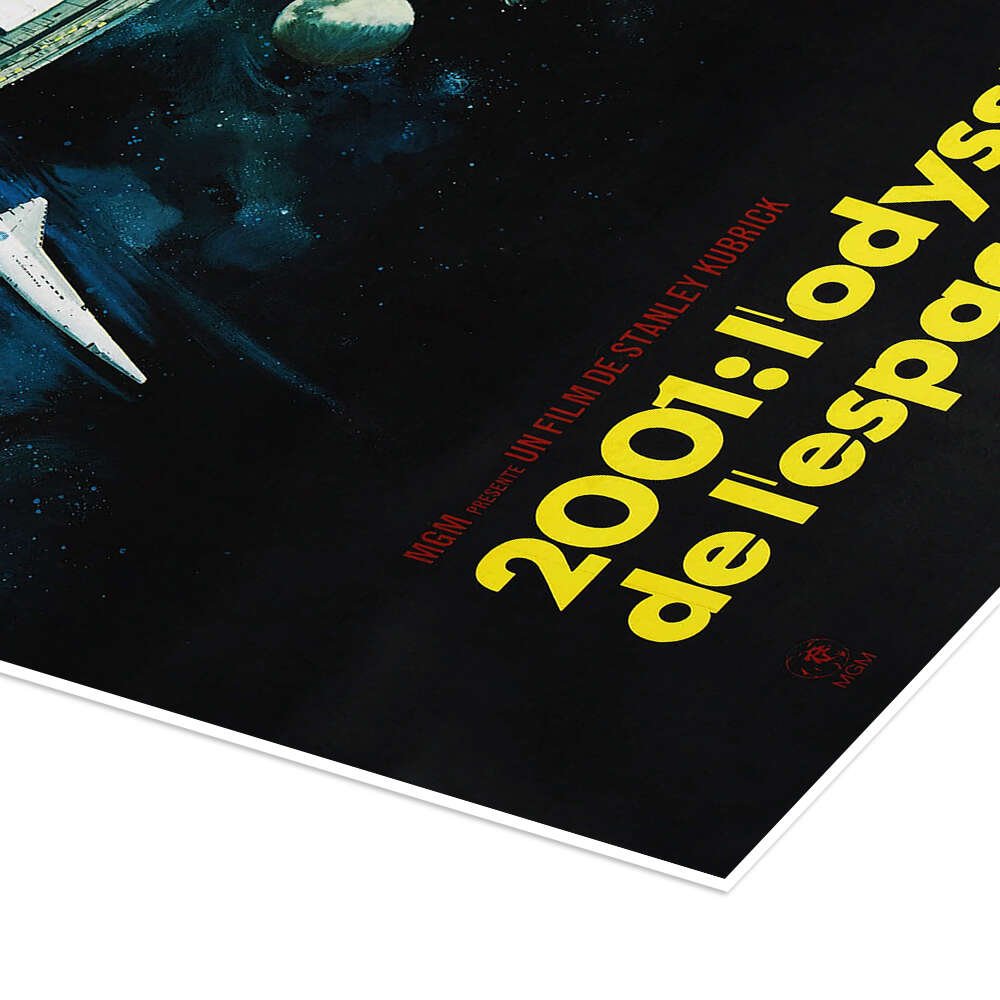 2001: A Space Odyssey - An Iconic Vintage Sci-Fi Movie Poster