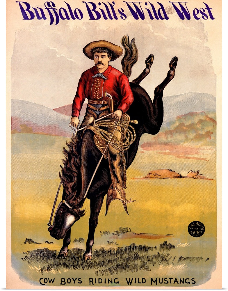 Buffalo Bill's Wild West: A Vintage American Rodeo Poster