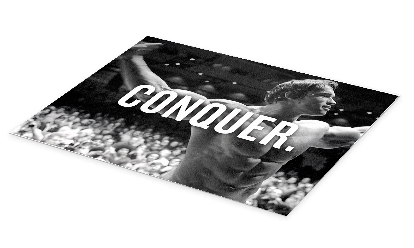 Arnold schwarzenegger pop art An Iconic Vintage Conquer Motivational Wall Art