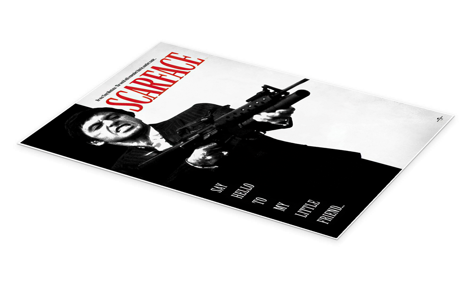 The World is Yours: A Vintage Gangster Movie Wall Art of Scarface