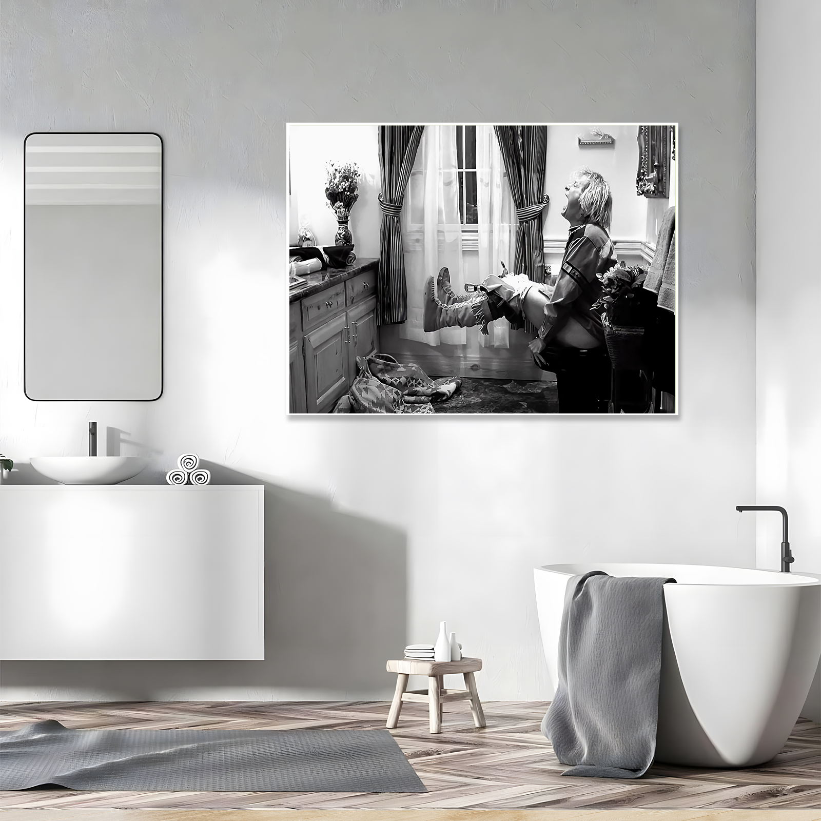 The Most Annoying Sound in the World: A Funny Movie Pop Art Bathroom Wall Art