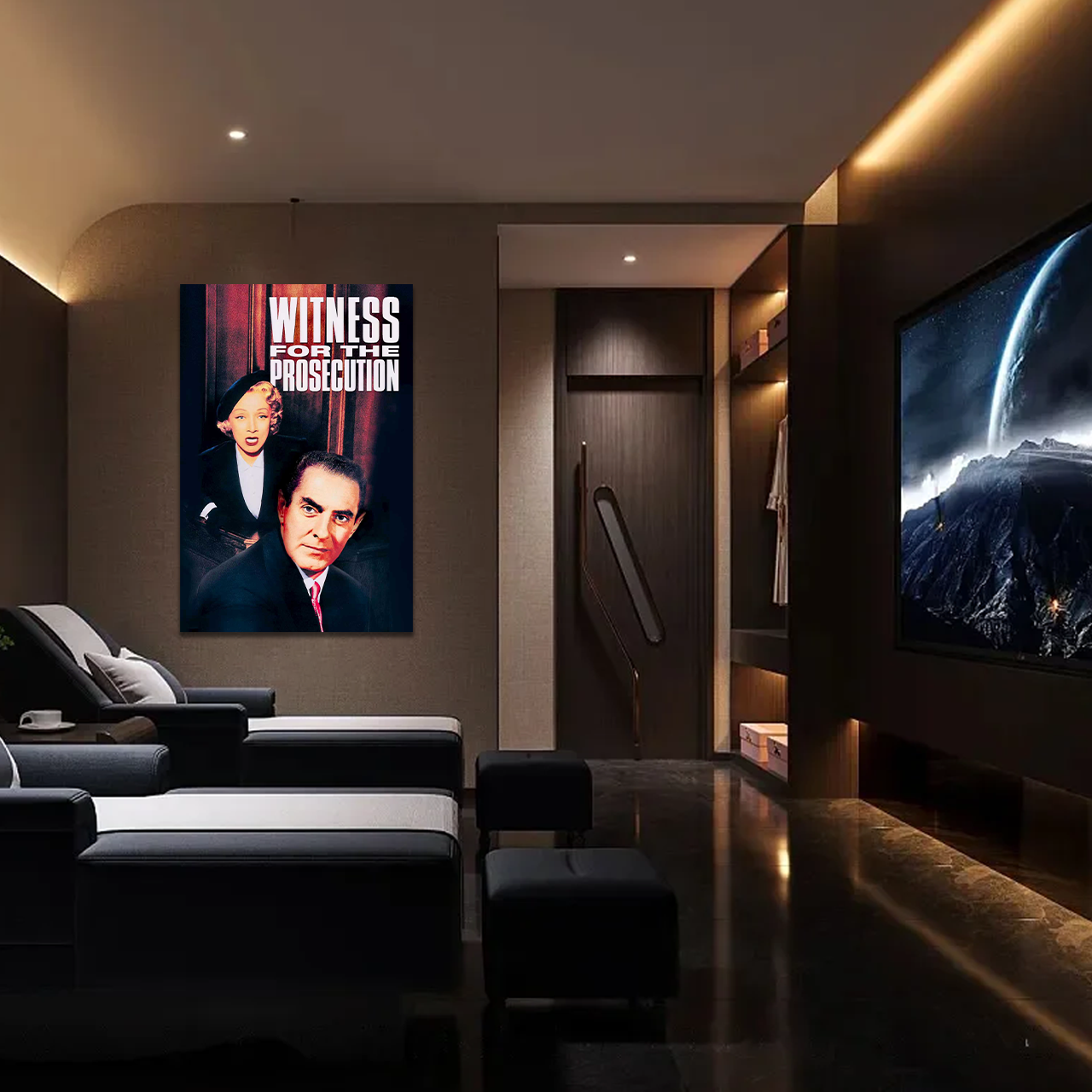 The Ultimate Deception: A Vintage Witness for the Prosecution Movie Wall Art