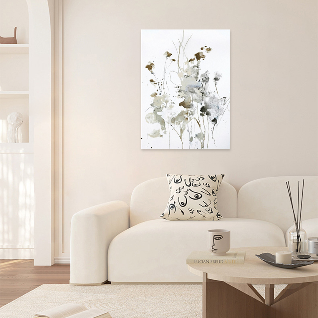 Earthen Splendor: A Modern Abstract Wall Art for Living Room Decor