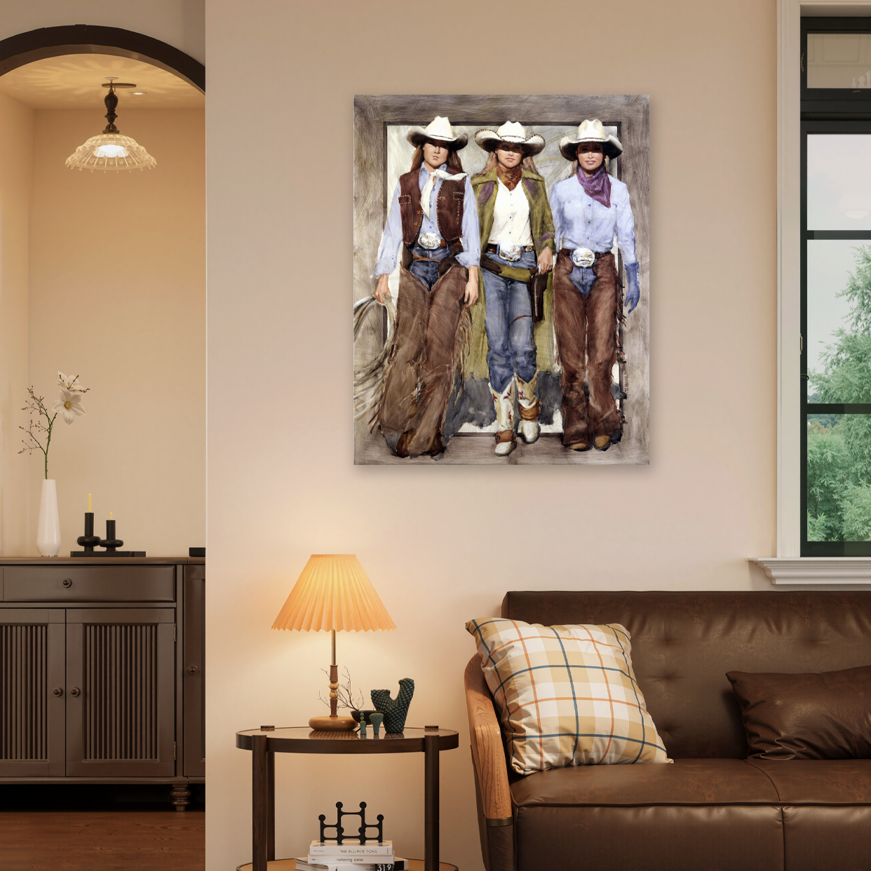The Trailblazers: A Modern Western Cowgirl Art Print