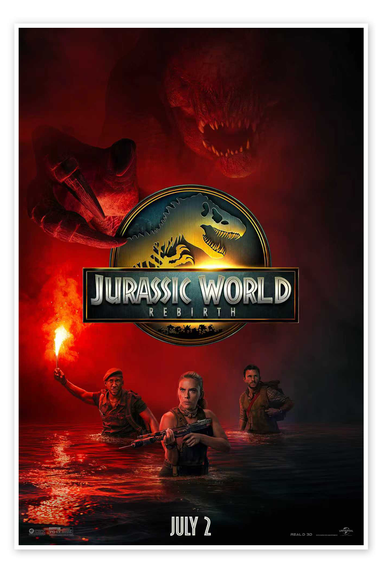 Life Finds a Way: An Epic Jurassic World: Rebirth Movie Wall Art
