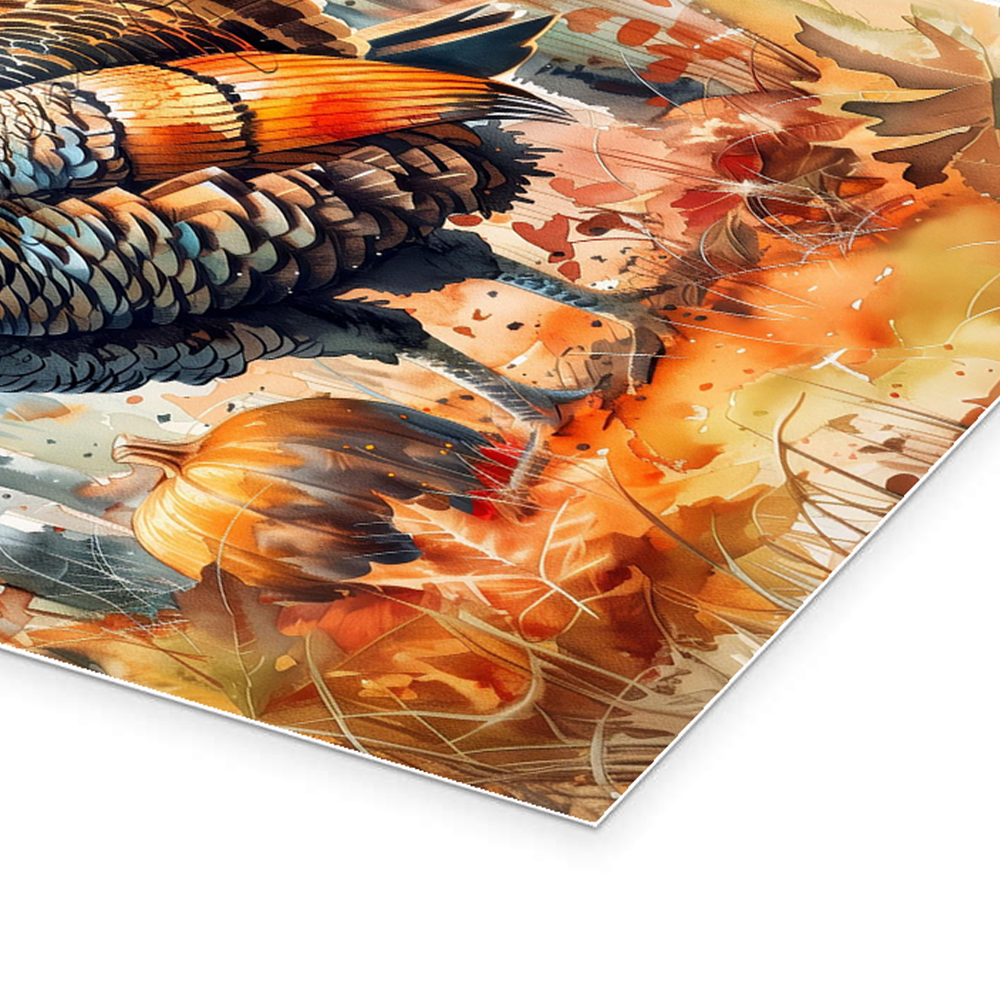 Thanksgiving Turkey Art - The Autumn Warden Watercolor