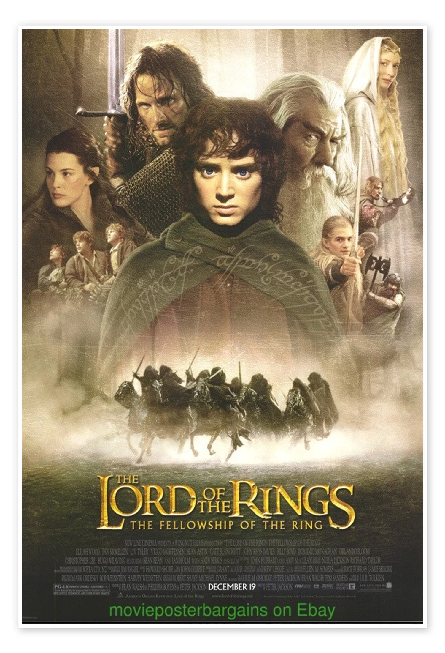 The Lord of the Rings: An Epic Vintage Fellowship of the Ring Poster