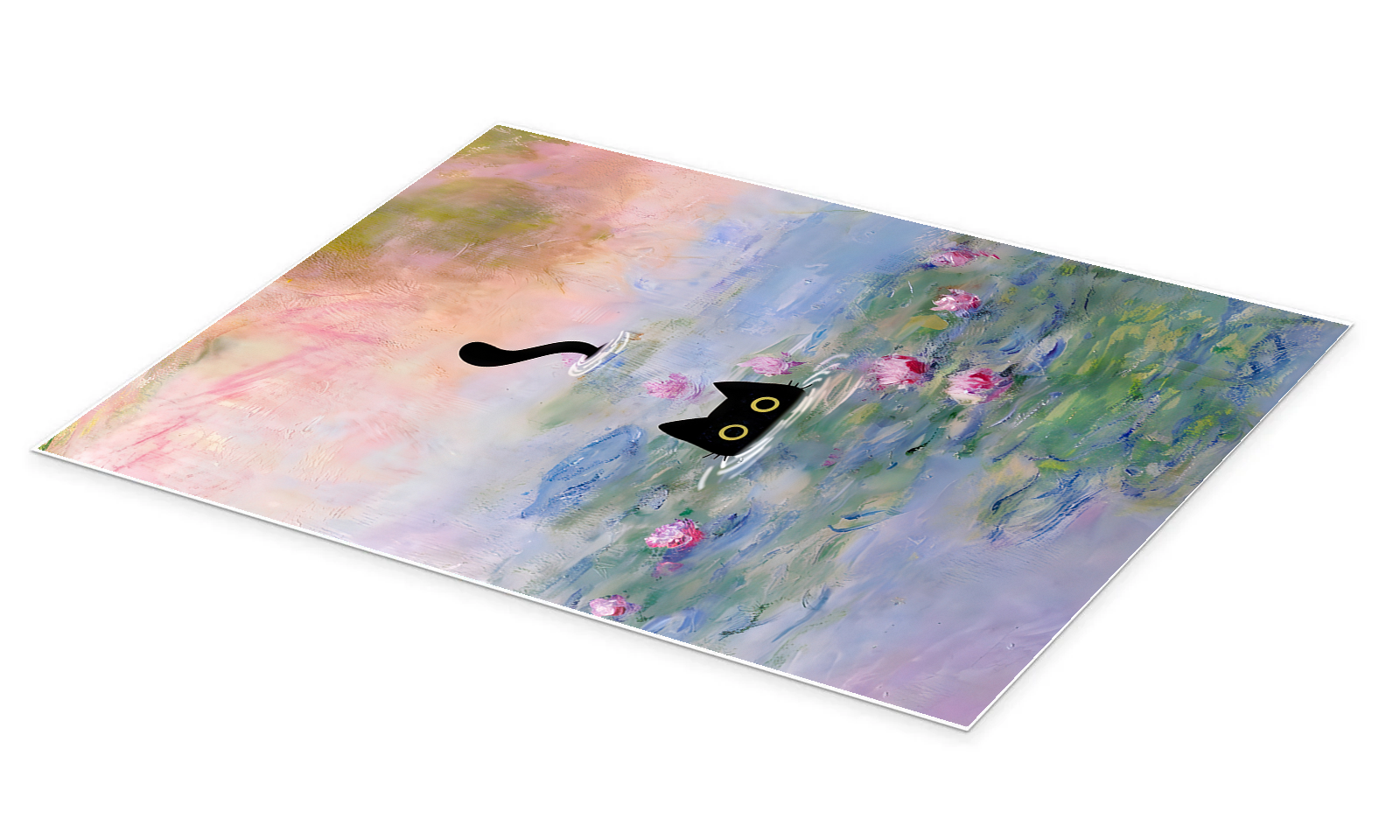 Monet's Muse: A Unique Pop Art Wall Art for Your Living Room