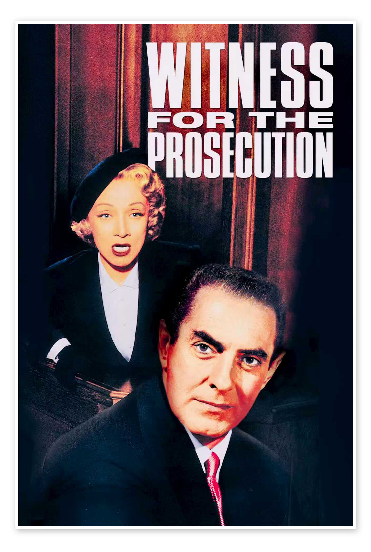 The Ultimate Deception: A Vintage Witness for the Prosecution Movie Wall Art