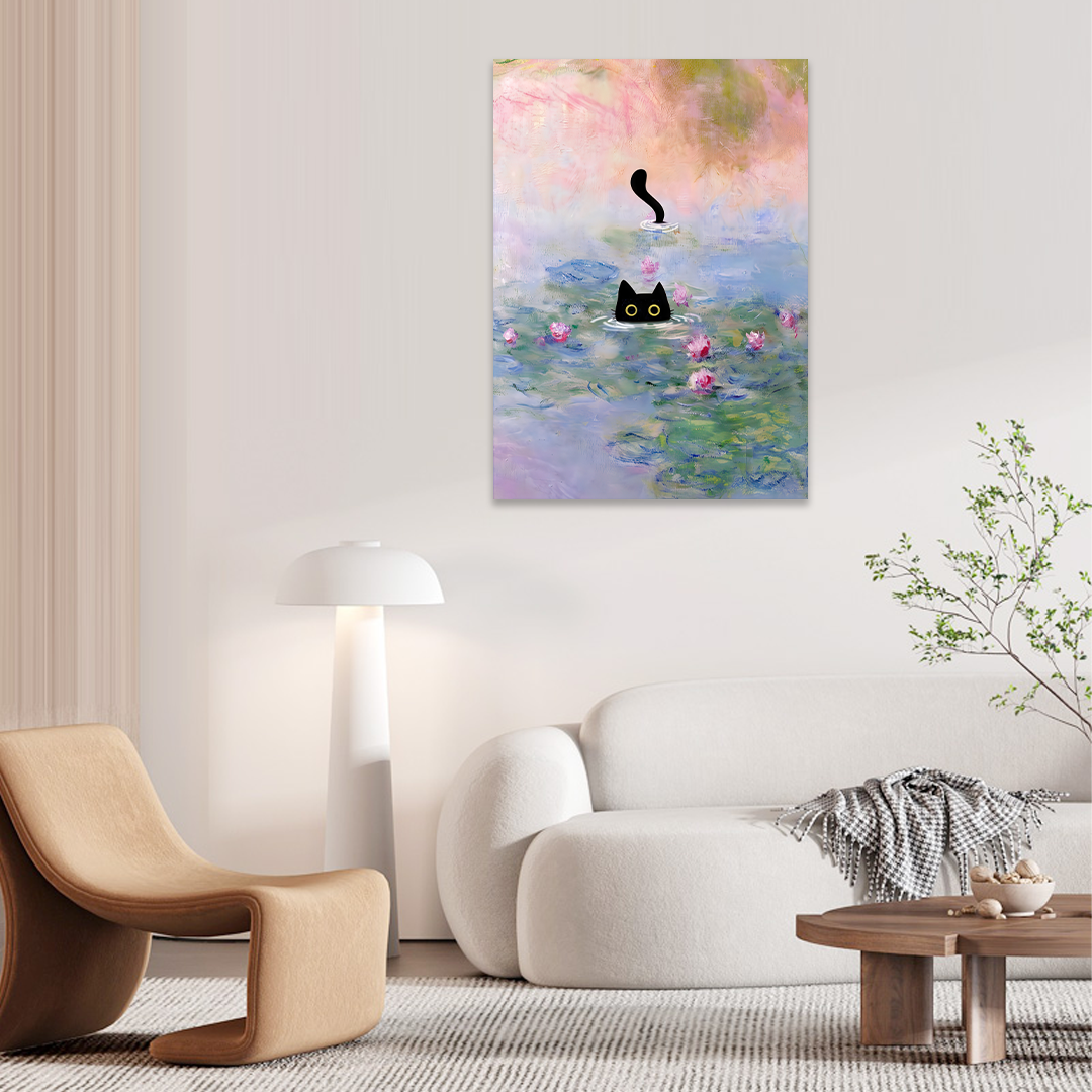 Monet's Muse: A Unique Pop Art Wall Art for Your Living Room