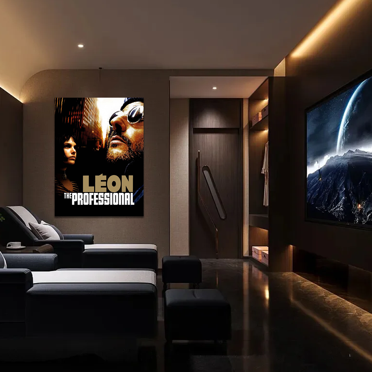 No Women, No Kids: A Vintage Léon The Professional Movie Wall Art