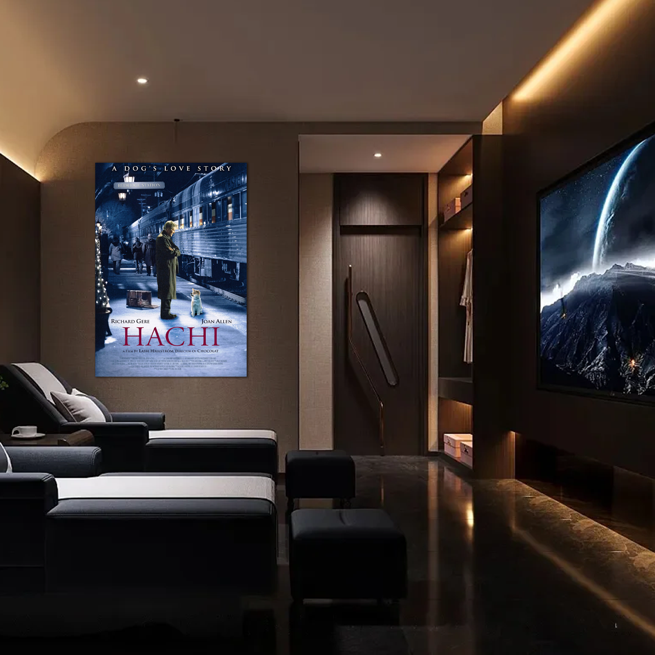 A Bond Forever: A Vintage Hachi: A Dog's Tale Movie Wall Art