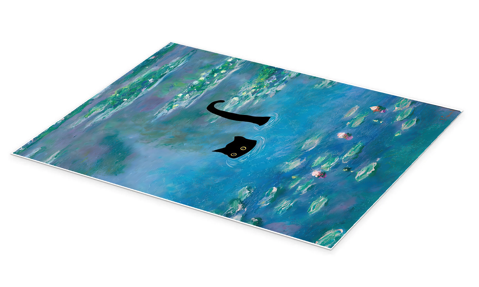 The Lily Pond Creature: A Unique Pop Art Print for Bedroom Wall Art