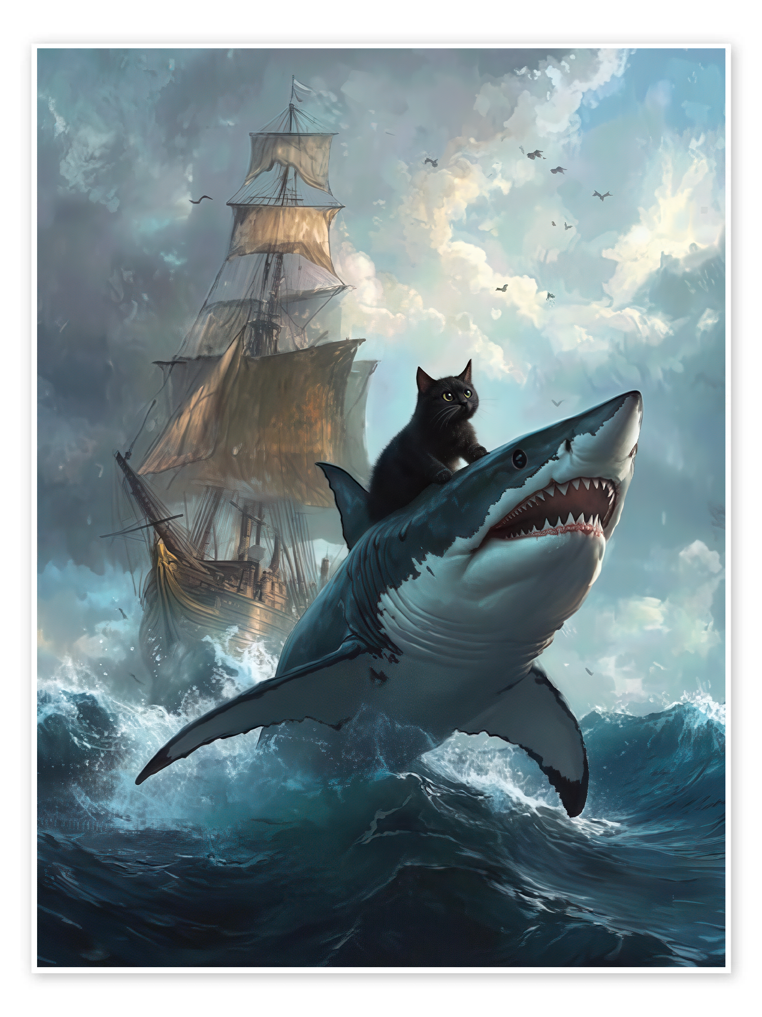 The Admiral: A Unique Pop Art Wall Art for Your Living Room