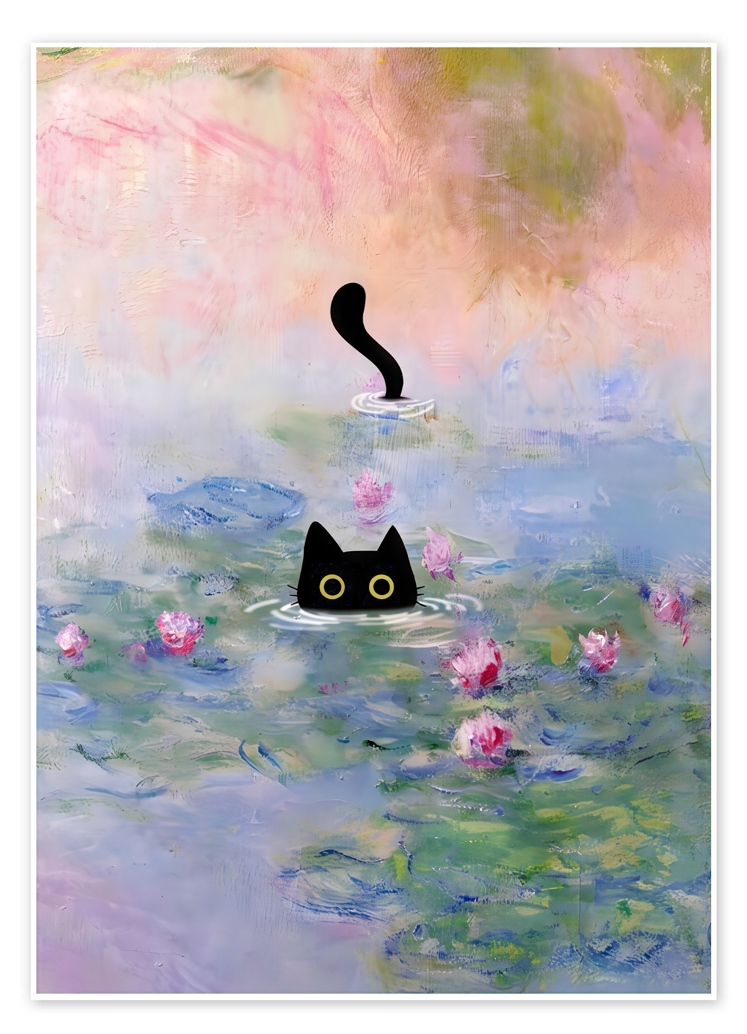 Monet's Muse: A Unique Pop Art Wall Art for Your Living Room