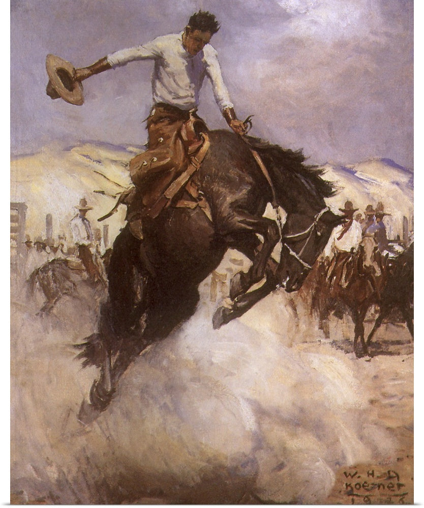 The Untamed: A Classic W.H.D. Koerner Rodeo Poster Print