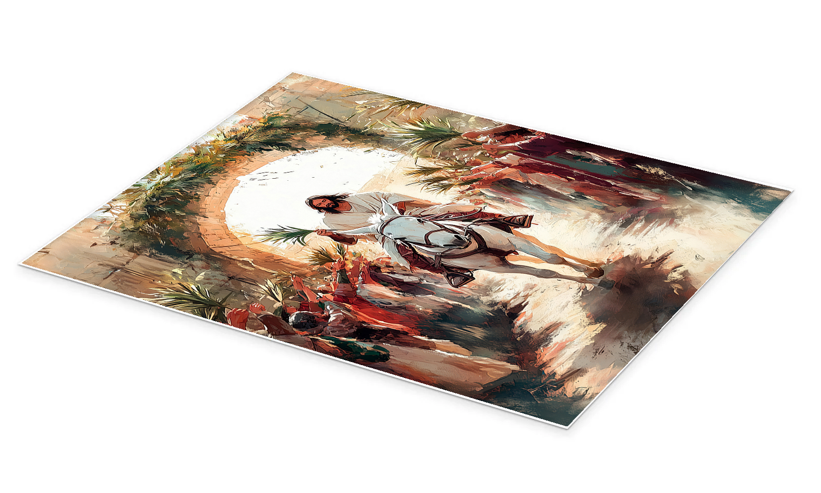 The Triumphal Entry: A Christian Landscape Wall Art for Your Home