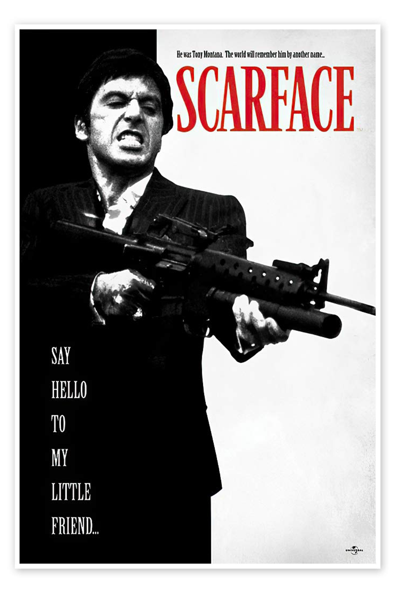The World is Yours: A Vintage Gangster Movie Wall Art of Scarface