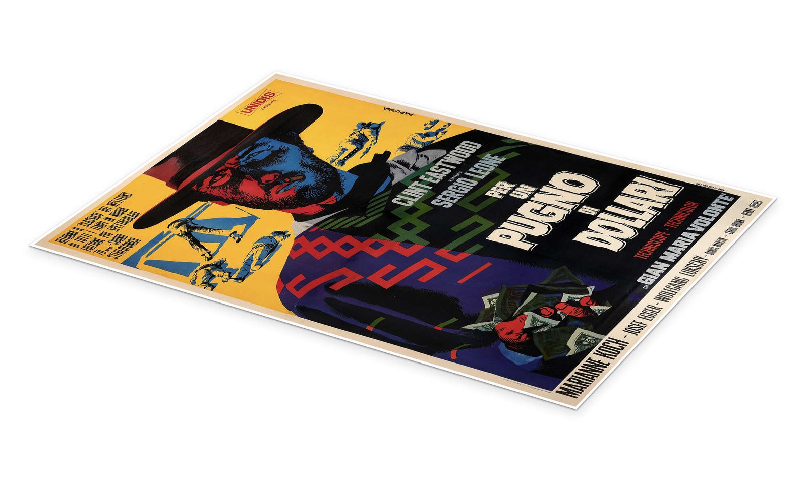 A Fistful of Dollars: An Iconic Vintage Western Movie Poster Wall Art