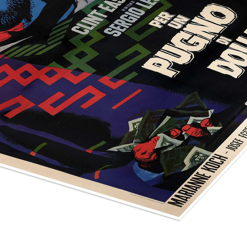 A Fistful of Dollars: An Iconic Vintage Western Movie Poster Wall Art