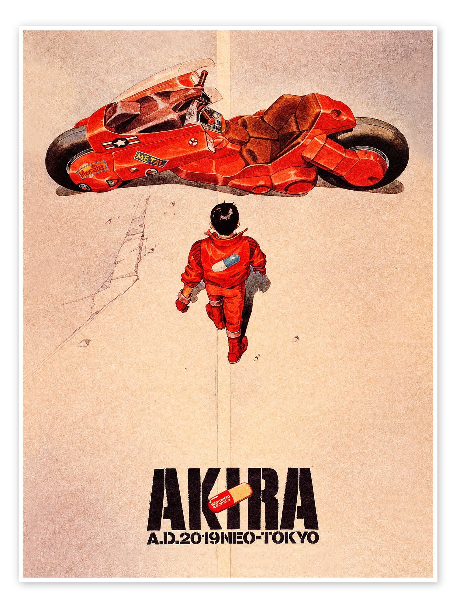 Akira: The Iconic Vintage Anime Movie Poster Wall Art