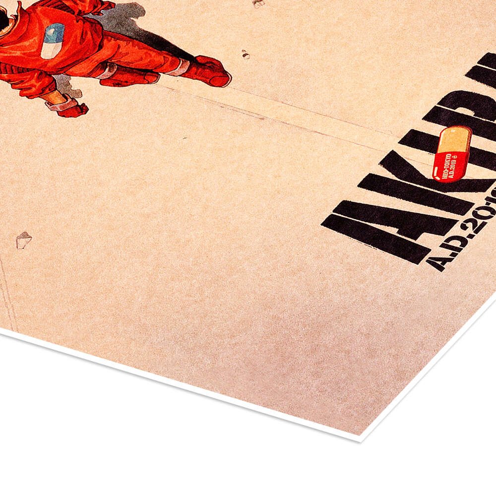 Akira: The Iconic Vintage Anime Movie Poster Wall Art
