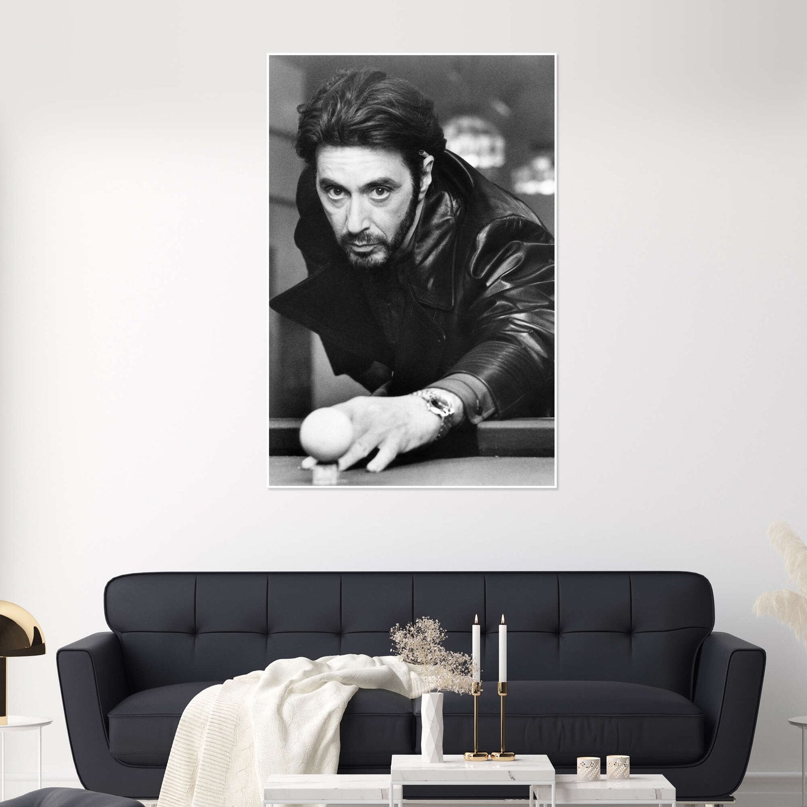 The Hustler: An Iconic Vintage Al Pacino Movie Star Wall Art Print