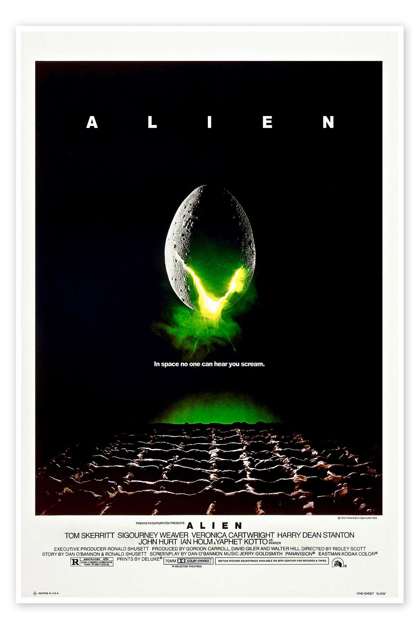 Alien: The Iconic Vintage Sci-Fi Horror Movie Poster Wall Art
