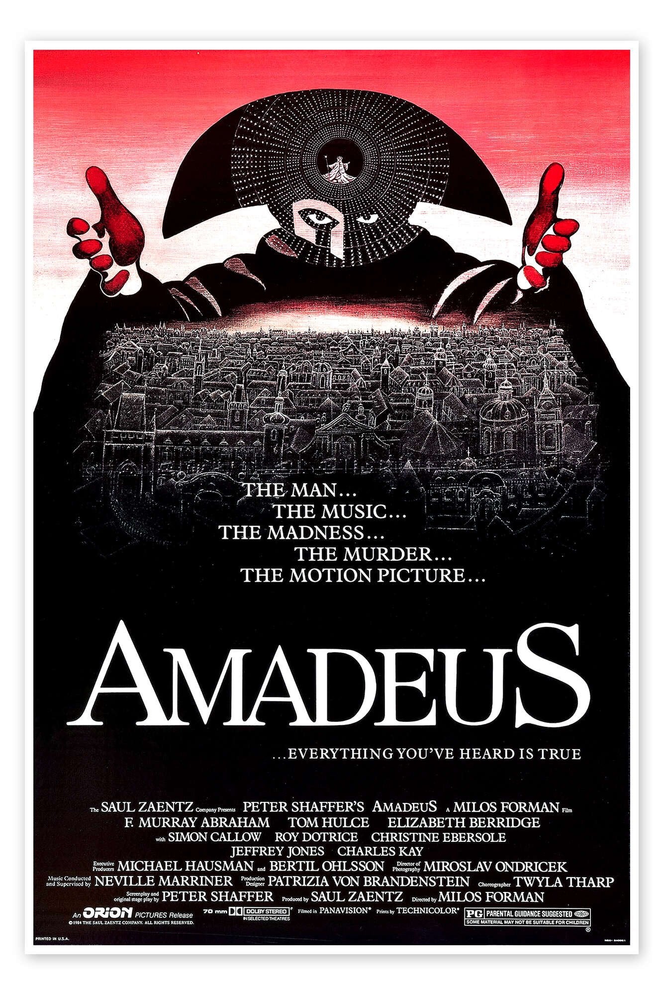 Amadeus: An Iconic Vintage Best Picture Movie Poster Wall Art