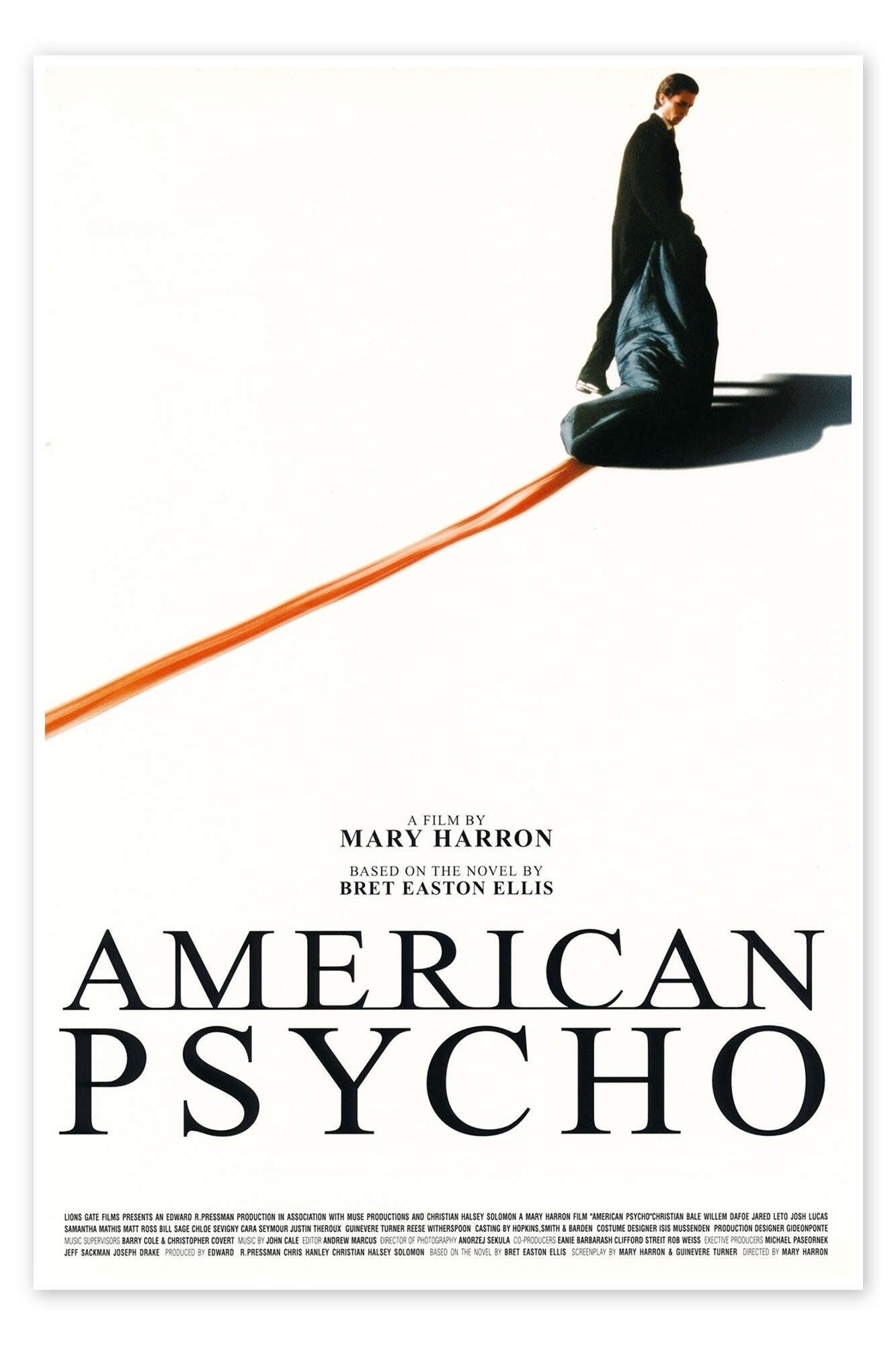 American Psycho: An Iconic Minimalist Movie Poster Wall Art