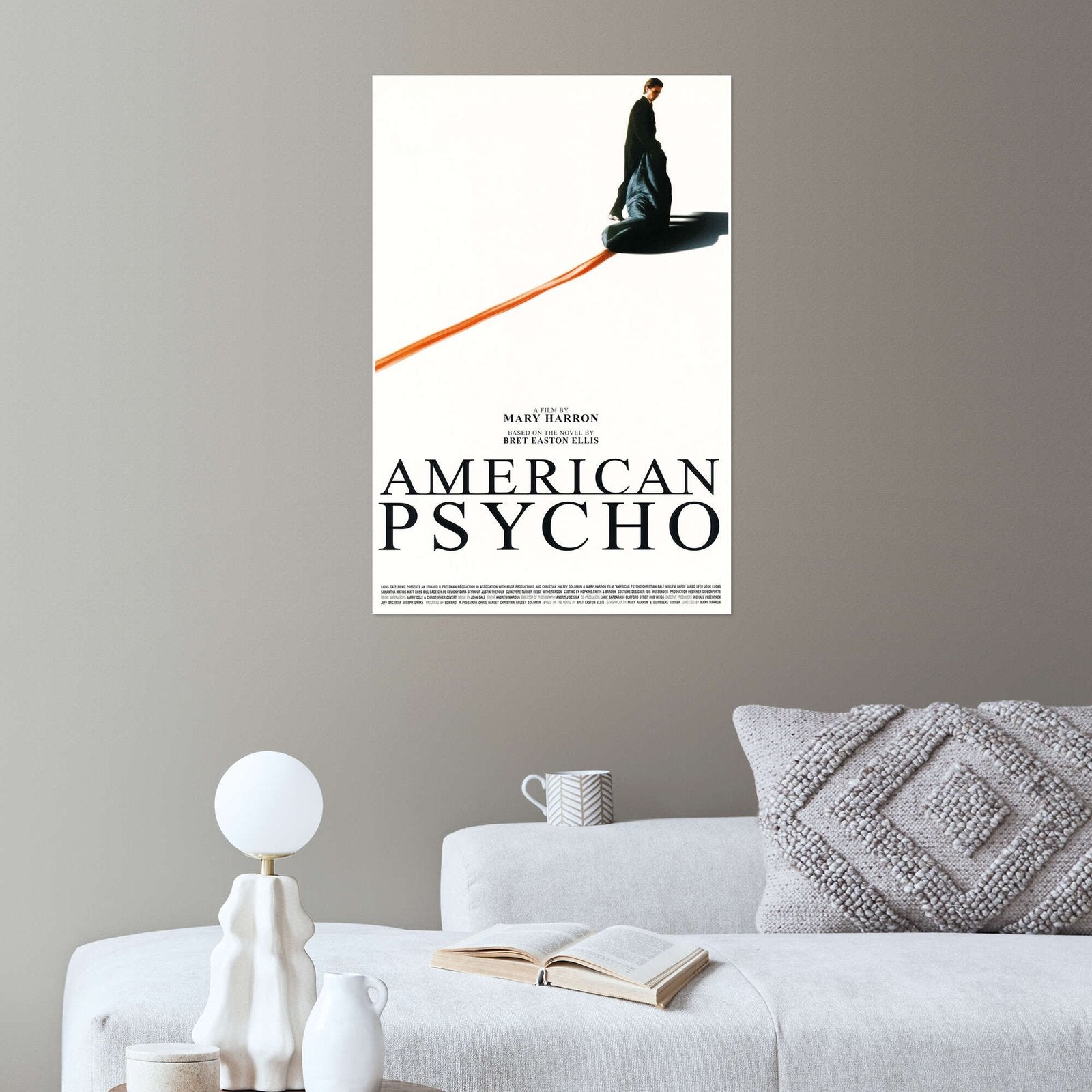 American Psycho: An Iconic Minimalist Movie Poster Wall Art
