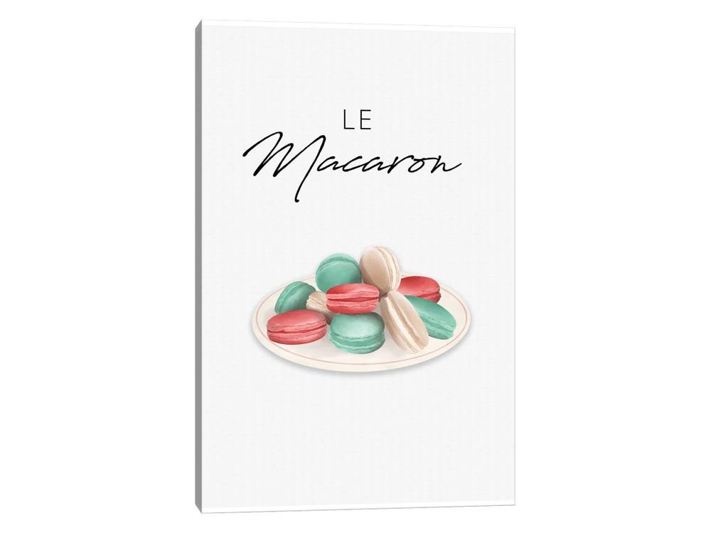 Petite Patisserie: A Minimalist Christmas Wall Art of Festive Macarons