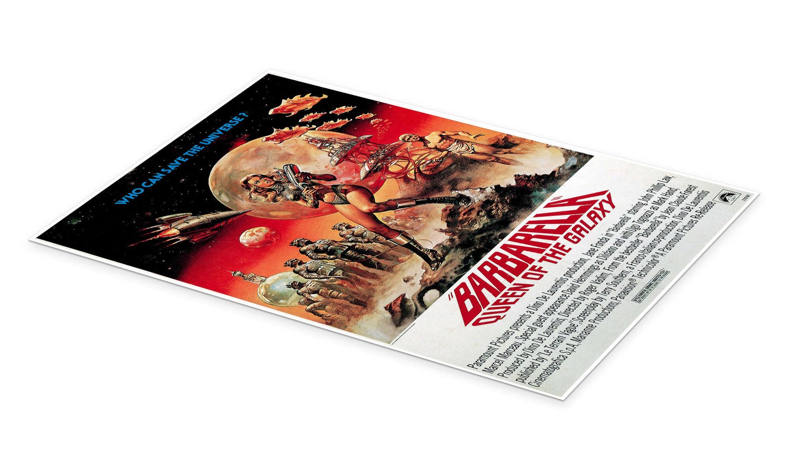 Barbarella: An Iconic Vintage Sci-Fi Movie Poster Wall Art