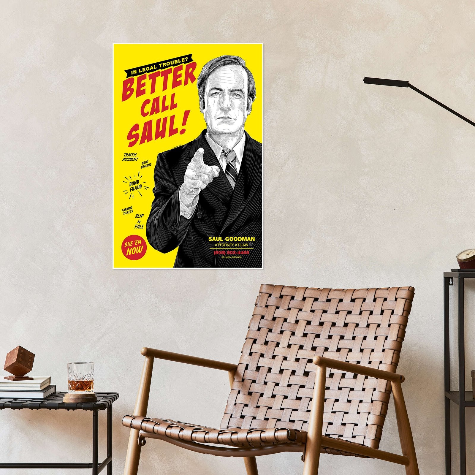 Better Call Saul!: An Iconic Breaking Bad Pop Art TV Show Wall Art