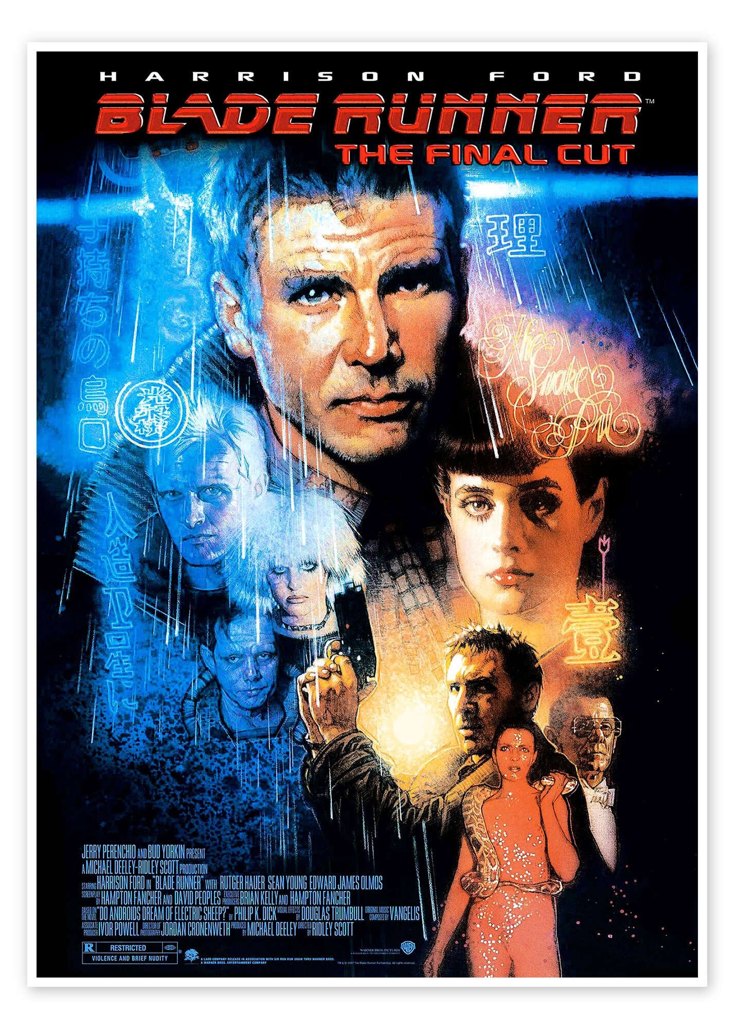 Blade Runner: The Final Cut - An Iconic Vintage Sci-Fi Movie Poster
