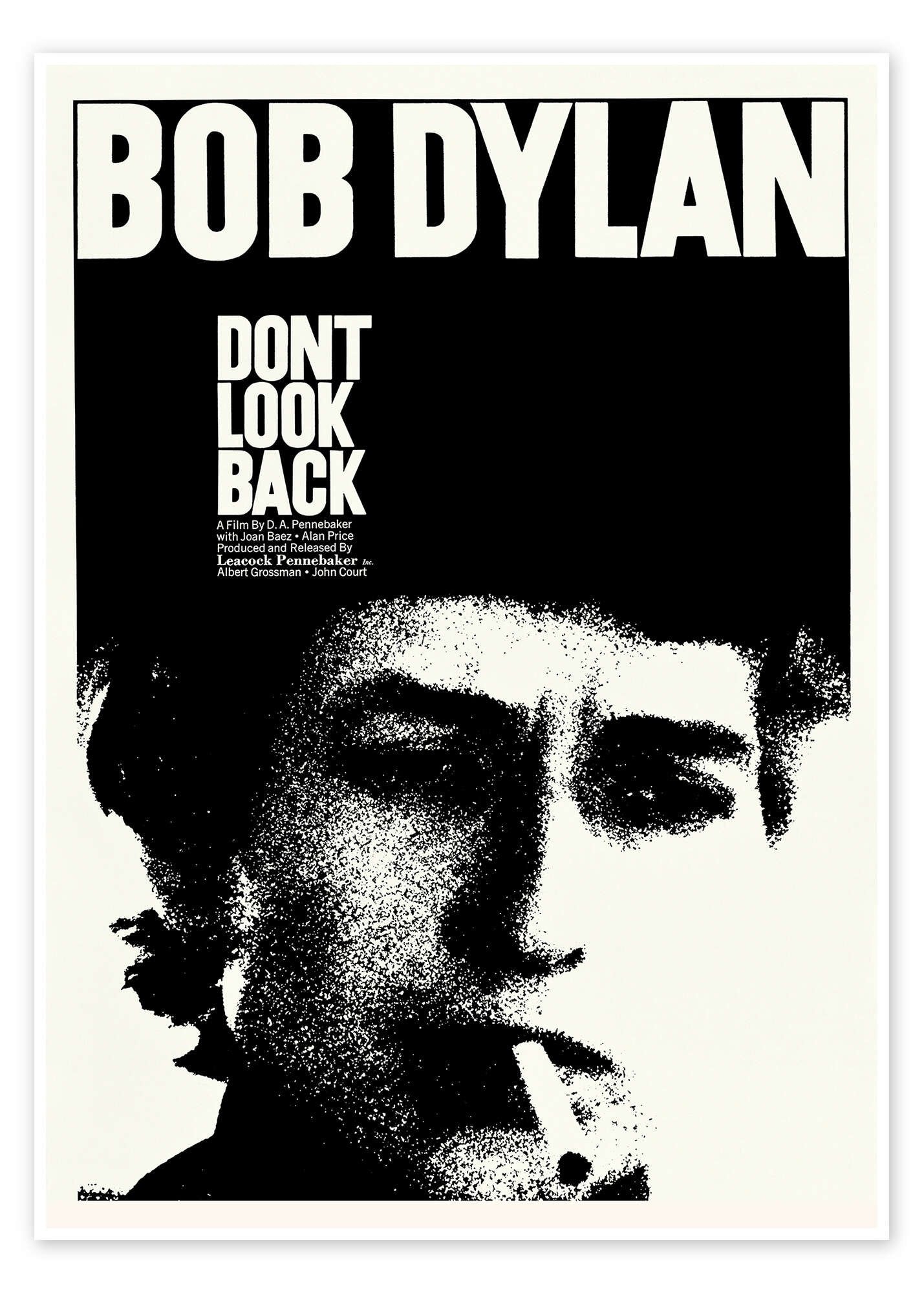 Dont Look Back: An Iconic Minimalist Bob Dylan Music Poster