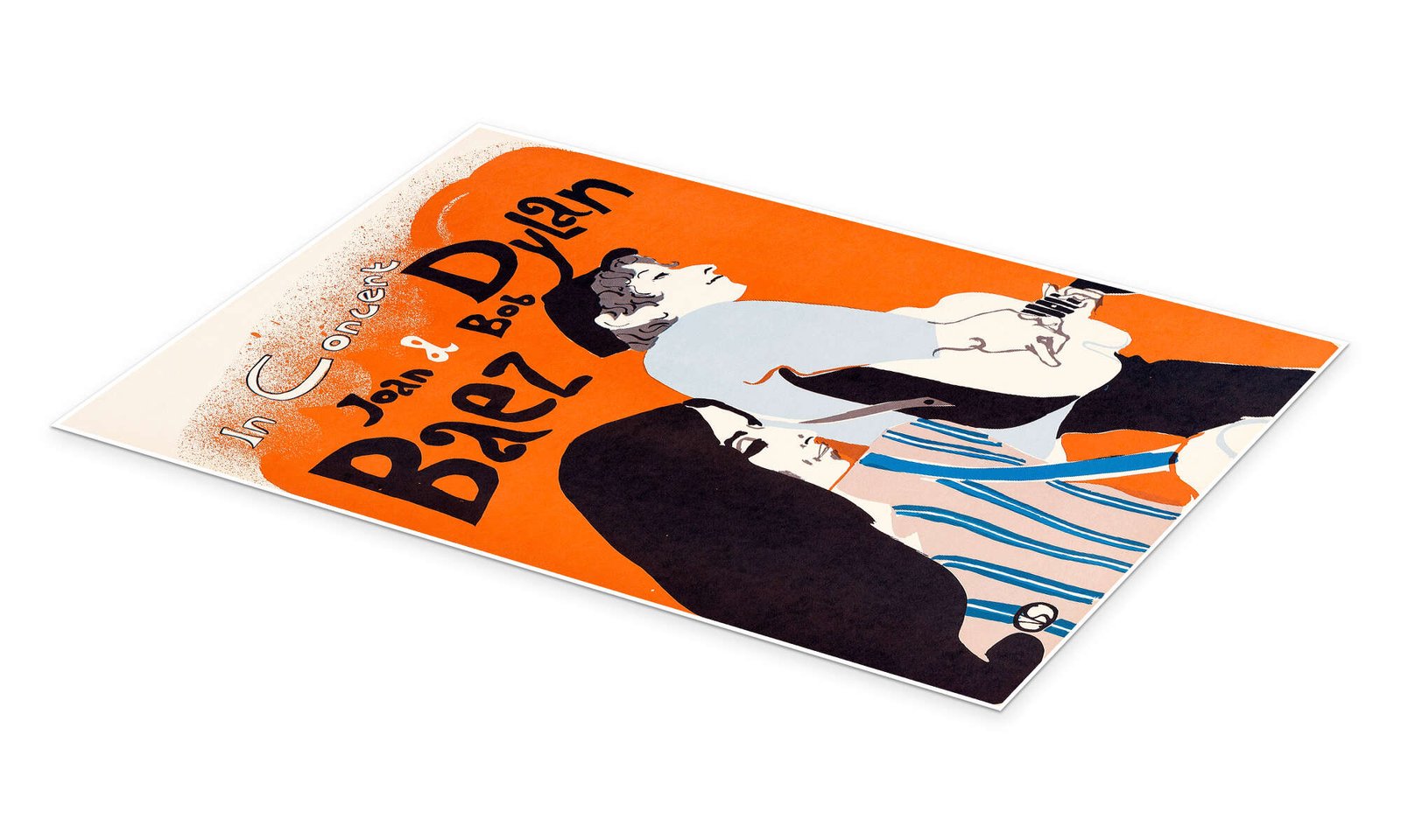 Joan & Bob: An Iconic Vintage 60s Folk Music Concert Poster