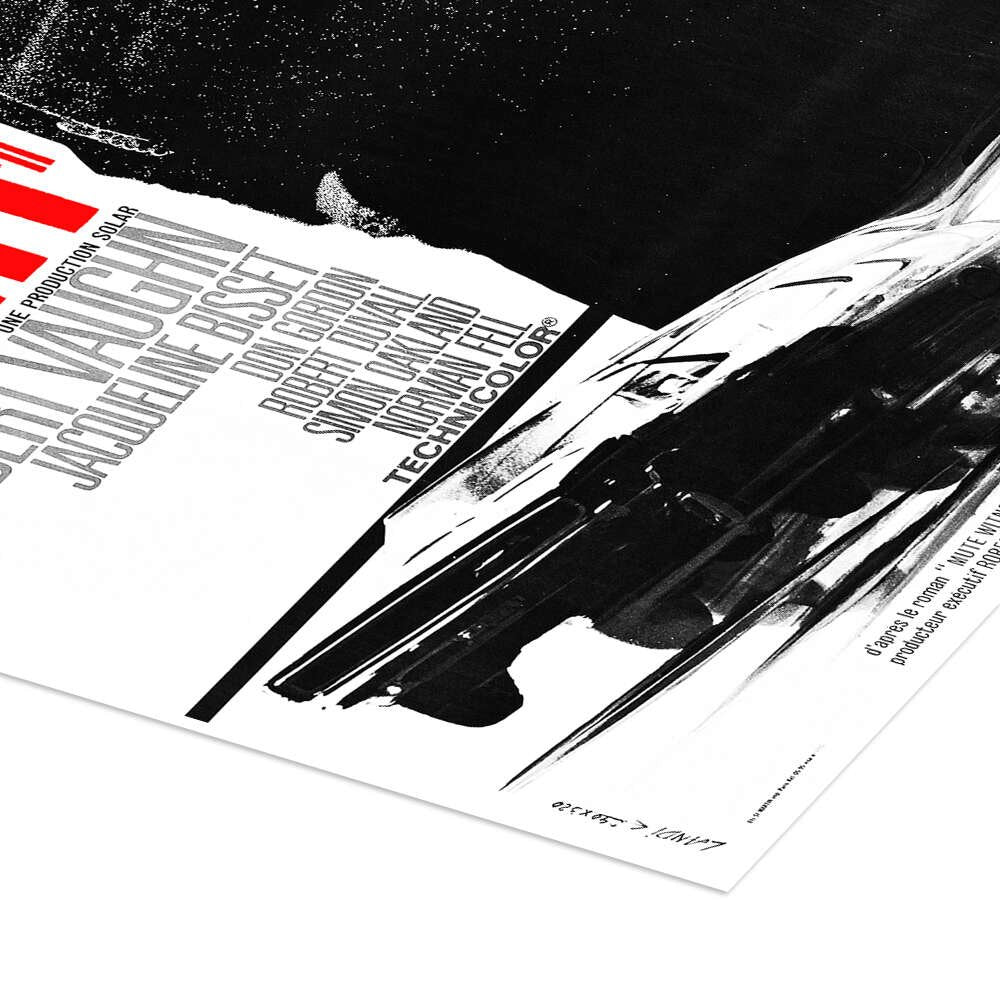 Bullitt: An Iconic Minimalist Steve McQueen Movie Poster Wall Art